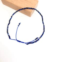 Faceted Gemstones 2-3mm Beads Hand Woven Adjustable Bracelet Lapis Lazuli Crystal Turquoise Choker Men Female Jewelry Party Gift