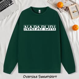 Misaligned Artistic Letters Printed Sweatshirts Men Soft Vintage Pullovers Street Oversize Top Unisex Autumn Casual Clothes