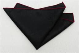Classic Pasiley Pocket Square Mens Formal Business Black White Handkerchief Wedding Party Suit Accessories Daily Neckwear Cravat