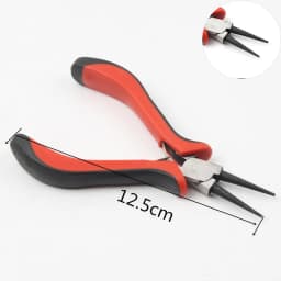 Black Handle Long Nose Mini Pliers Round Flat Long Nose Bent Nose Pliers For Jewellery Making Diy Crafts Necklace Bracelet Tools