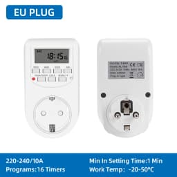 Digital Timer Switch Electronic 12/24 Hour Weekly Programmable Timing Socket EU UK US Plug Outlet Kitchen Appliance Time Control