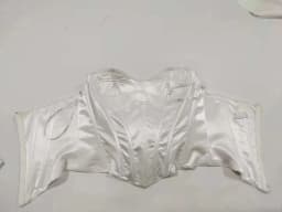 Royal Muse Wedding Corset Grey Blue Color Bridal Shapewear With Bones Dress Bodice V Shape Waist Line Tummy Control Underwear