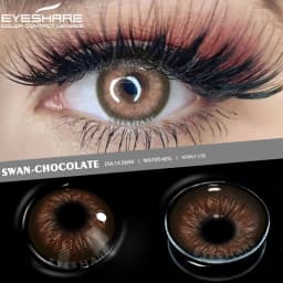 EYESHARE 1 Pair Aurora Europe Colored Contact Lens Yearly Use Cosmetic Colored Contacts Lenses for Eyes Beauty Contact Lenses