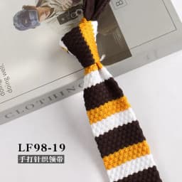 New Trendy British Casual Knitted Ties For Men Narrow Flat 6cm Width Striped Neckties College Boys Shirt Accessories Suit Cravat