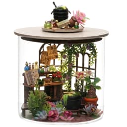 Magic shop, house, home decor, DIY handmade model, building, doll house, mini kit, 3D puzzle toy, gift