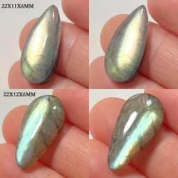 Wholesale Natural Stone Loose Beads Irregular Shape Bead Blue Purple Labradorite Cabochon 2-4Pcs/Lot