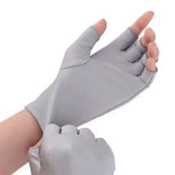 1 Pair Women Casual Lightweight Thin Breathable Half-Finger Gloves for Summer Use Elastic Driving Gloves