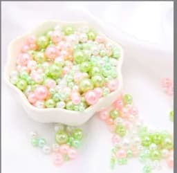 150Pcs Mix Size 3-8mm Beads With Hole Colorful Pearls Round Acrylic Imitation Pearl for DIY Jewelry Making Necklace Bracelet