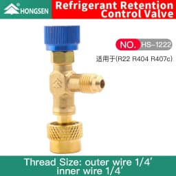 HS R410a R22 Refrigeration Tool Air conditioning Safety Valve Adapter Fitting Refrigeration Charging Copper Adapter For R410A