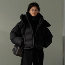 Hooded Stand Collar Fitted Puffer Coat Zip‑Up Oversized 2026 Winter Women Warm Padded Jacket Glam Causal Lady Cotton‑Padded Coat