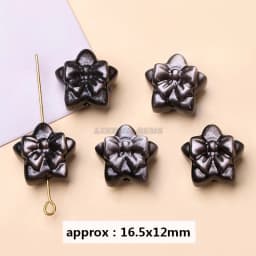 1 Pc Natural Stone Gold Silver Obsidian Carved Bead Cat Paw Pixiu Animals Cute Bead With Hole For Jewelry Making Diy Necklace