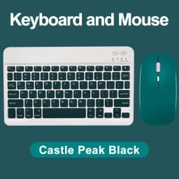 10 in Mini Wireless Keyboard and Mouse Rechargeable Slim Keyboard and mouse set For iPad Air Pro Tablet For Android IOS Windows