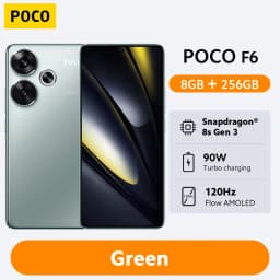 POCO F6 Smartphone Snapdragon®8s Gen 3 50MP Camera 6.67" 1.5K 120Hz DotDisplay 90W charging 5000mAh 5G NFC
