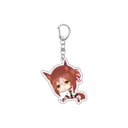 55MM Anime Pretty Derby Keychain Oguri Cap Special Week Silence Suzuka Tokai Teio Key Chain Acrylic Model Plate Christmas Gifts