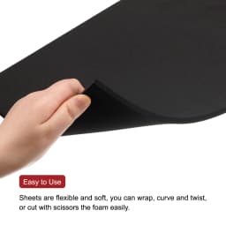 Uxcell 1pcs EVA Foam Sheets Thickness 1/2/4/5/6/8mm Craft Foam Paper Roll Black Foam Sheet DIY Projects Handmade Model Making