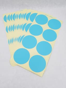 120pcs 50mm /2" Round Blank Silver Gold Company Stamp Seal Hademade Colours Label Sticker