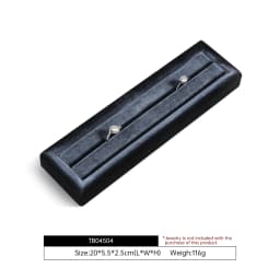 Yinbeini Velvet Ring Display Stand Single Row Ring Ear Stud Storage Organizer Jewelry Shop Showcase Props TB045