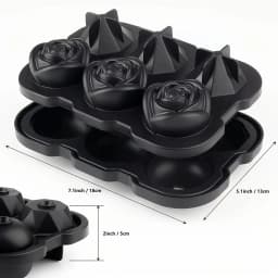 Diamond Rose Gun ETC. Shaped Ice Cube Mold Food Grade Silicone Square Ice Cube Maker Tray High Quality Mold For Bar Making Drink