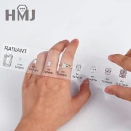 High Quality Diamond Cutting Carat Tools Ring Mainstone Size Comparation Gemstone 5A CZ Master Set Sample For Customized Jewelry