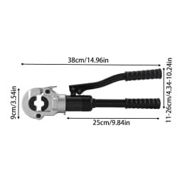 Hydraulic Crimper Tool 80 100KN 360 Rotating Head with 3 Dies VAU15 VAU20 VAU25 for Copper Pipe Auto Repair HVAC Electrical Work