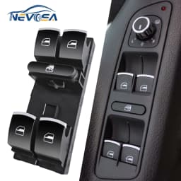 5ND959857 For VW Golf 5 6 GTI MK5 MK6 Jetta Tiguan Passat B6 CC Fabio Power Master Window Switch Passenger Button 7L6959855B Red