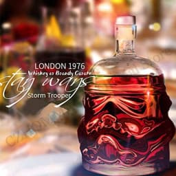 650ml Creative Storm Trooper Decanter White Soldier Glass Jug Liquor Bottle Whiskey Wine Brandy Scotch Bourbon Vodka Decanter
