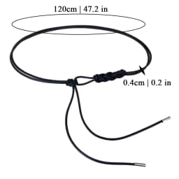 New Braided Leather Thin Belt Metal head Knotted Long Dress String Waistband PU leather Decorative Coat Belt Waist strap