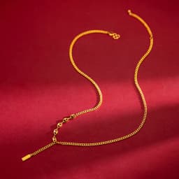 Solid 18K Gold Women's Necklaces Pendant for Engagement Promise Women Lucky Sign Small Gold Bar Accessories Jewelry Trend Chains