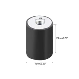 M4/5/6/8/10 Female Thread Rubber Shock Absorber Anti Vibration Pad Rubber-Metal Silentblock Type DD Rubber Mount Flat Base Block