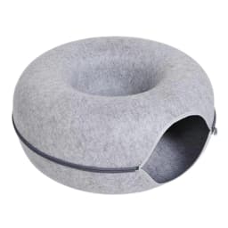 B-Tunnel Donut Cat Bed Interactive Tunnel Pet Felt Indoor Toys Cats House Kitten Training Toy Cat Kennel Cat Accessories