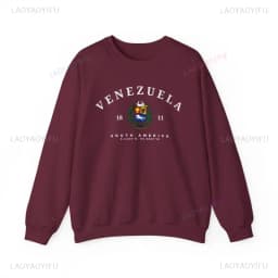Venezuela-Graphic-Sweatshirt-Venezuela-Badge-Pullovers-Gift-Venezuela-South-America-South-America-Shirt-Soft-Comfortable-Sweater