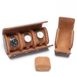 Luxury Crocodile Watch Storage Box Custom Name Travel 1 2 3 Slots Watches Roll Aligator PU Leather Brand Watch Display Case Bag