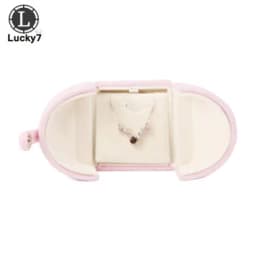 Double Open Button Jewelry Box Valentine's Day Birthday Surprise Gift Ring Pendant Stud Necklace Box Jewelry Boxes and Packaging