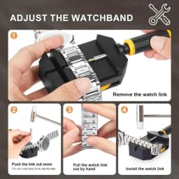 Watch Link Removal Tool Kit, Watch Band Tool Strap Chain Pin Remover Repair Tool Kit For Watch Band Strap Adjustment, Watch