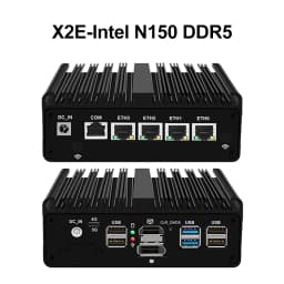 Topton Intel N150 Firewall Mini PC N5105 J6412 7305 4x2.5G I226 LAN Fanless Industrial Computer Server PfSense OPNsense Proxmox