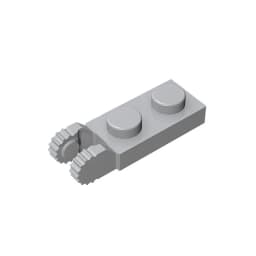 MOC PARTS GDS-821 PLATE 1X2 W/FORK/VERTICAL/END Single side hinged plate (teeth) compatible with lego 44302 children's toys
