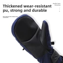 New Thinsulate Thermal Ski Gloves Winter Windproof Waterproof Snow Motorcycle Cycling Gloves with Free Waterproof Pouch