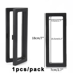 PE Film Jewelry Storage Box 3D Packaging Case Gemstone Free Stand Floating Frame Membrane Ring Earrings Necklace Display Holder