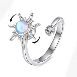 925 Sterling Silver Ring For Women Adjustable Vintage Retro Rings Punk Designer Jewelry Birthday Gift Wholesale