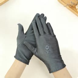 Spring and Summer Embroidered High-Elastic Spandex Gloves, Thickened Women's Dance Performance Gloves, Cycling Etiquette Gloves