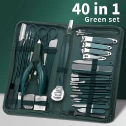 9/40Piece in 1 Manicure Set Pedicure Tools Set Nail Grooming Kit for Women Mens, Nail Manicure Kit Foot Hand Care Kit