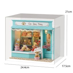Wooden Dollhouse Kit Handmade Building Model 3D Puzzle Assembly Toy Miniature Doll House With Furniture Lighting Birthday Gifts