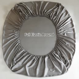 High End Mulberry Silk Fitted Sheet with Elastic Bands Full Around Mattress Cover Smooth Non Slip Bed Cover Bedding 100/160/200