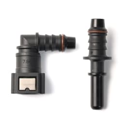 High Quality Durable Automotive Fuel Quick Connector 90°7.98mm 5/16'' ID8 Elbow Quick Rlease Connect Fuel Nylon Hose Adapter