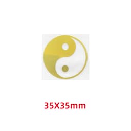 Five elements Yin and Yang Tai Chi Eight diagrams pattern metal stickers mobile phone stickers laptop car stickers decoration