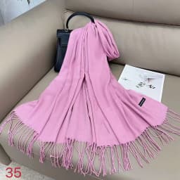 Luxury Solid Winter Scarf Women Pashmina Shawls Soft Scarves Wraps Cashmere Feel Blanket Warm Stoles for Lady Outdoor Bufanda