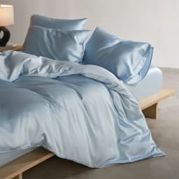 22mm Mulberry Silk Bedding Set Luxury Smooth Duvet Cover Set with Quilt Cover Bed Sheet Pillowcase for Twin Full King Queen Bed