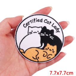 Animal Cat Possum Fox Patch Cartoon Embroidery Patch Iron On Patches For Clothing Thermoadhesive Patches On Clothes Sewing Badge
