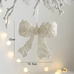 Christmas Tree Hanging Ornaments Snowflake Angel Deer White Pendants Navidad New Year Party Home Xmas Tree Decorations Kids Toys