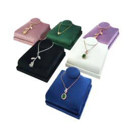 Mini Neck Portrait Model Jewelry Rack Pendant Necklace Showing Stand Jewelry Display Props for Jewelry Store Window Counter